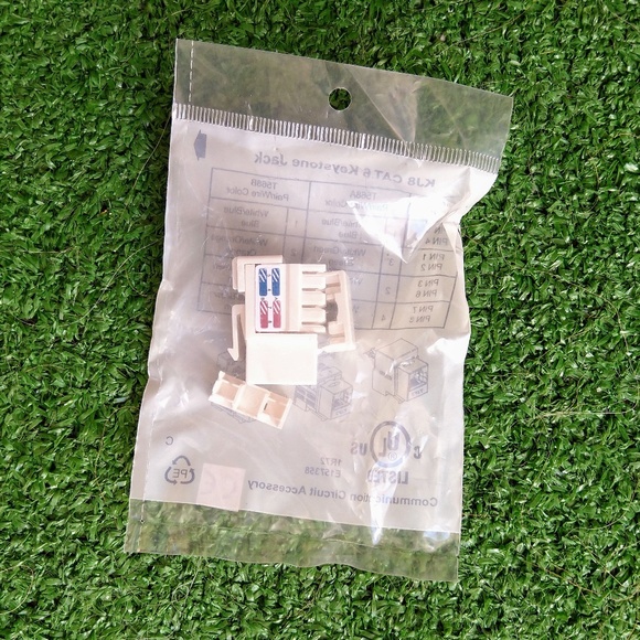 C UL US LISTED KJ8 CAT. 6 Internet Network Keystone JACK [1R72] E157358 New NIP - Picture 3 of 3